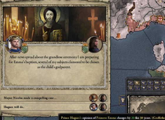 Hugues is godfather of Princess Emma, May 1076.PNG